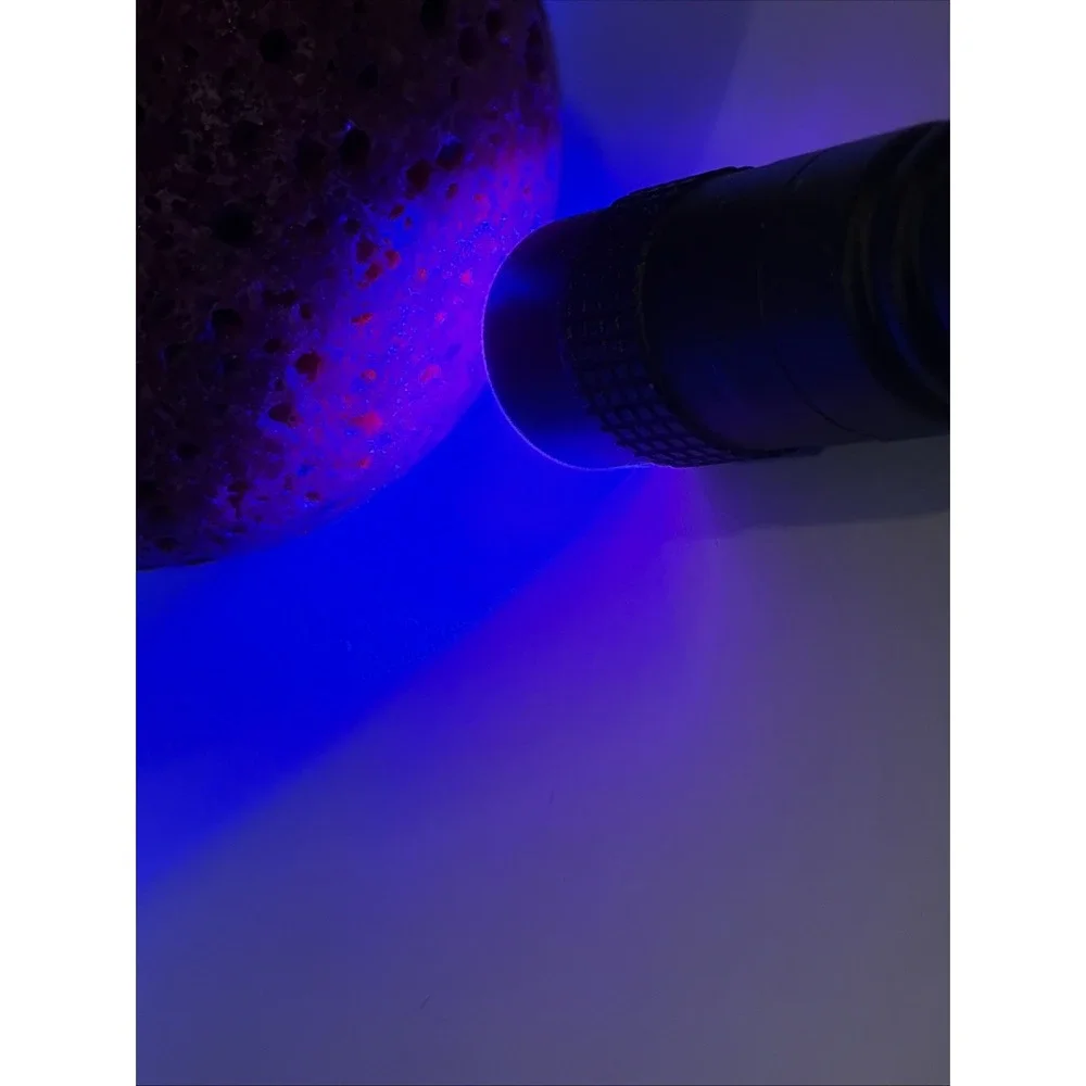 Honeycomb Ruby Sphere Rock Stone UV Reactive Glows 7